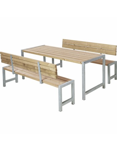 Plankesæt m/2 ryglæn - 186 cm - ThermoWood®