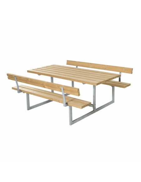 Basic bord/bænkesæt m/2 ryglæn - 177 cm - ThermoWood®
