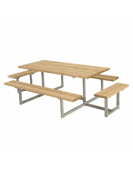 Basic bord/bænkesæt m/2 påbygninger - 260 cm - ThermoWood®