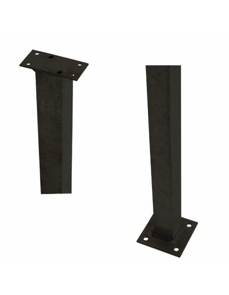 Stålstolpe m/fod til håndliste - 4,5×4,5×103,3 cm