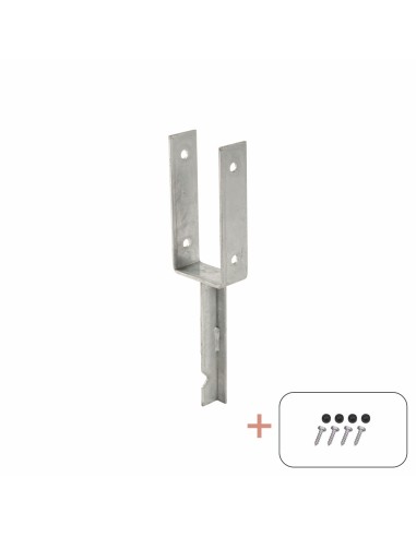 U-Stolpefod - 9×9 cm stolper - til nedstøbning...