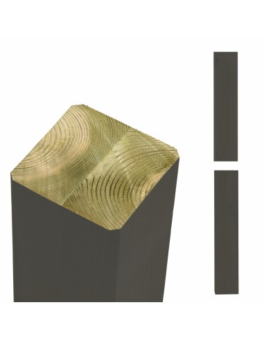 Omlimet stolpe/drager - 9×9×238 cm