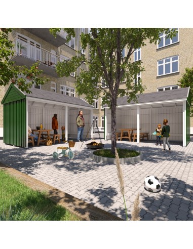 Classic Multi havehus 10 m² - 2 moduler åben