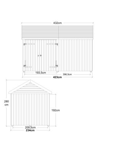 Classic Multi havehus 10 m² - 2 moduler...