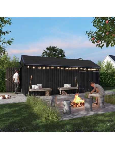 Classic Multi havehus 14,5 m² - 3 moduler m/enkelt- og dobbeltdør