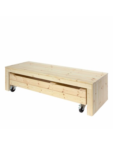 Fun sandkasse m/hjul og bænk - 180 cm