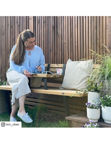 Relax bænk m/hængebord - 150 cm - ThermoWood®