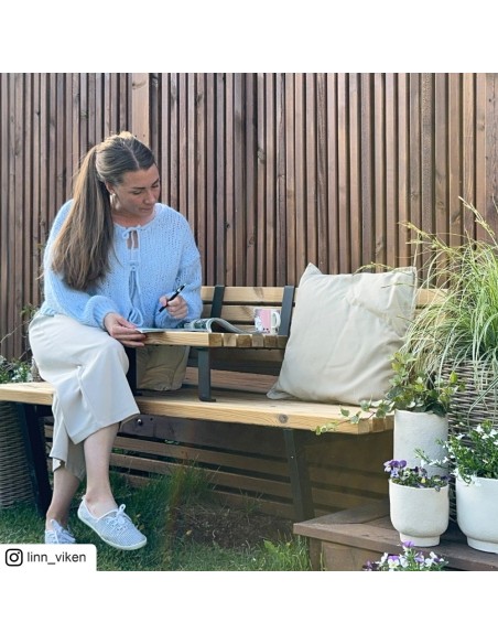 Relax bænk m/hængebord - 150 cm - ThermoWood®