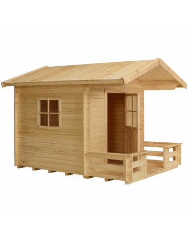 Legehus 182×161 cm + 72 cm terrasse -...
