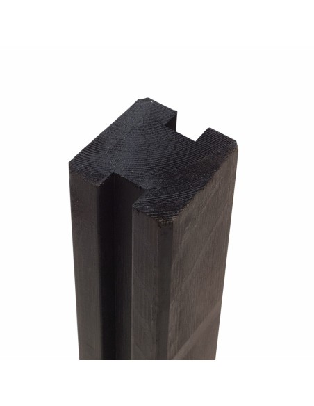 Krydsskåret profilstolpe m/2 spor - 9×9×188 cm - PEFC