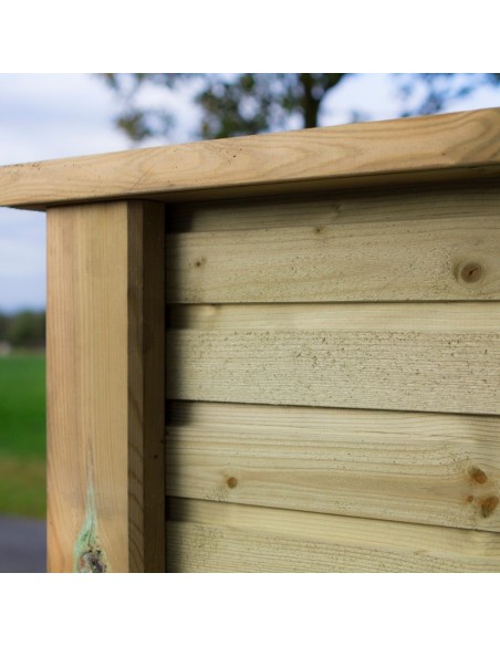 PLUS Plank profilhegn - 174×129 cm - trykimprægneret - PEFC