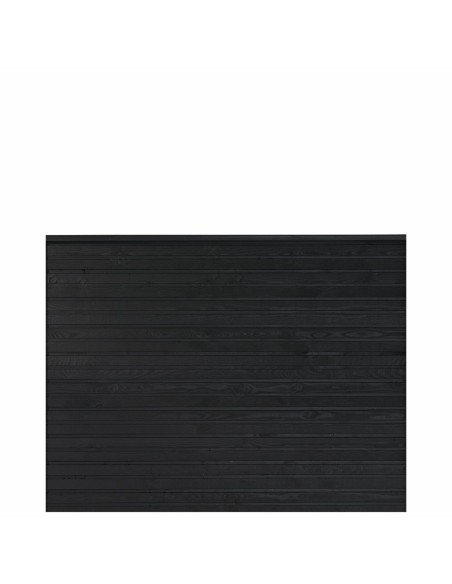 PLUS Plank profilhegn - 174×129 cm - sort - PEFC