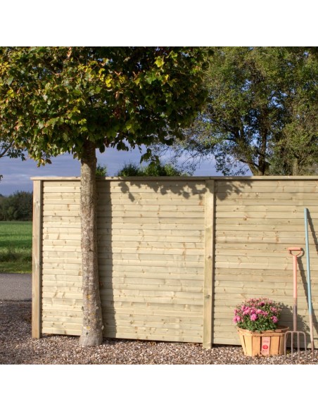PLUS Plank profilhegn - 174×166 cm - trykimprægneret - PEFC