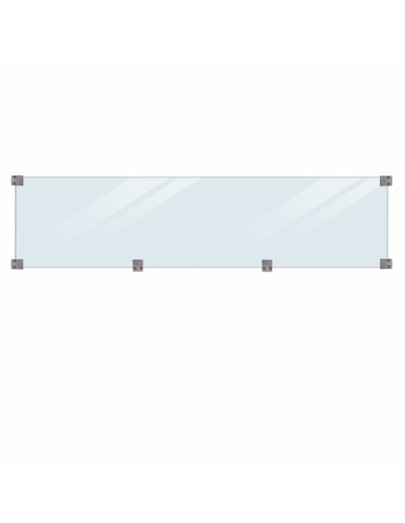 PLUS Plank profilhegn m/glas - 174×163 cm - trykimprægneret - PEFC
