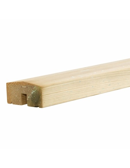 PLUS Plank profilhegn m/glas - 174×163 cm - trykimprægneret - PEFC