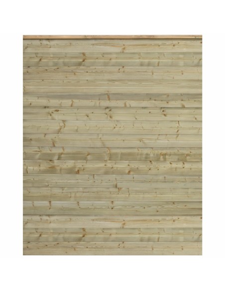 PLUS Plank profilhegn - 174×203 cm - trykimprægneret - PEFC