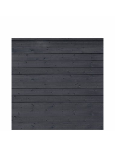 PLUS Klink profilhegn - 174×166 cm - sort - PEFC