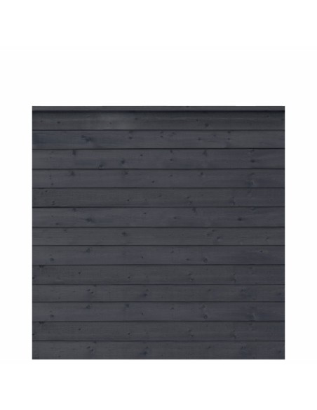 PLUS Klink profilhegn - 174×166 cm - sort - PEFC