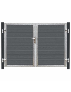 Artura komposit dobbeltlåge 213×135 cm m/gråsorte stolper...