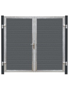 Artura komposit dobbeltlåge 213×175 cm m/gråsorte stolper...