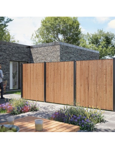 Saga hegn - 150×180 cm - ThermoWood®