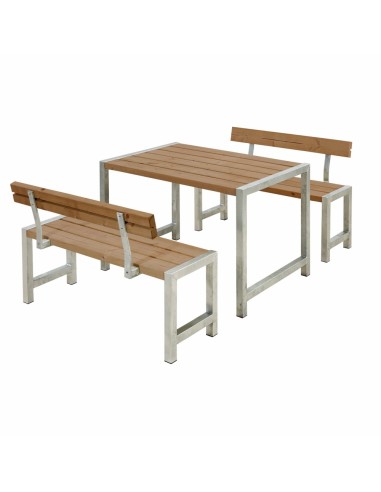 Café plankesæt m/2 ryglæn - 127 cm - ThermoWood®