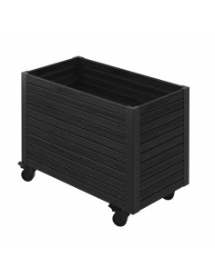 Cubic Living plantekasse m/hjul - 87×47×65,5 cm - sort