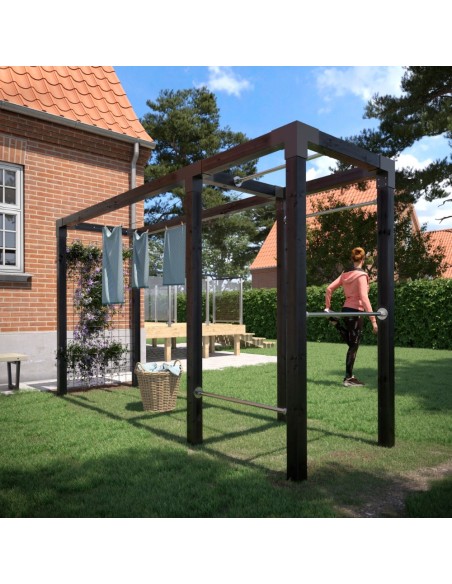 Daylife tørrestativ m/fitnessmodul og espalier - model 2