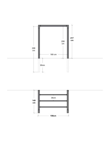 Arcade pergola - model 1