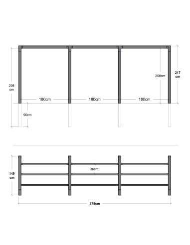 Arcade pergola - model 2