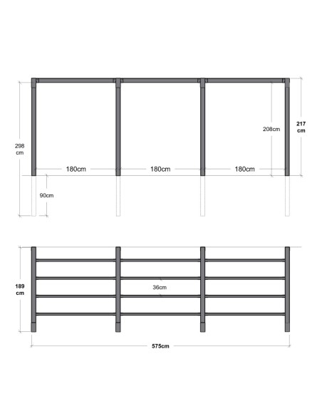 Arcade pergola - model 4