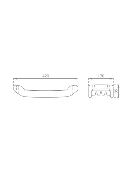 Cubic gyngestativ m/2 gynger - sort m/sorte beslag