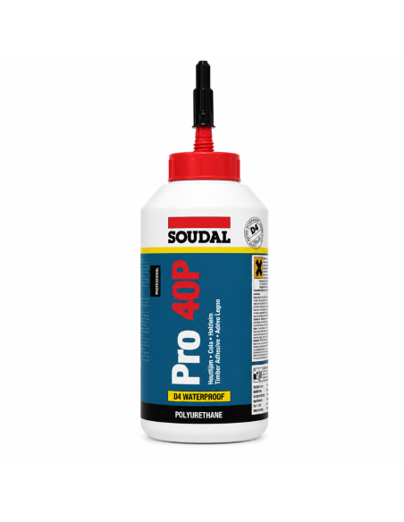 Soudal trælim Pro40P D4 Pu lim 750ml transparent