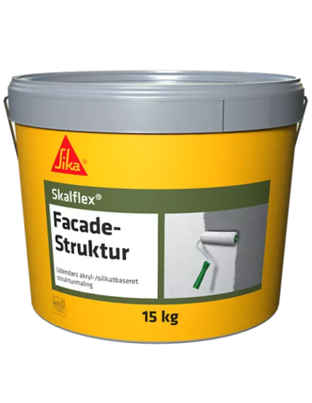 Skalflex fin facade-struktur, hvid