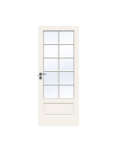 SPOT - Massiv glasdør 10 felter hvidmalet swedoor (M9X21)...
