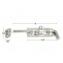 Habo skudrigle låsbar 340mm varmeforzinket