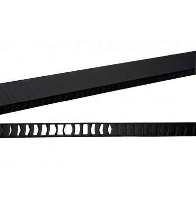 Bygtjek ventilationsliste 210cm - 45mm sort pvc