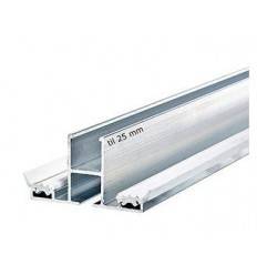 Midterprofil 25mm m/gummiliste 300mm