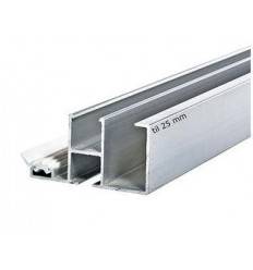 Sideprofil 25mm m/gummiliste 