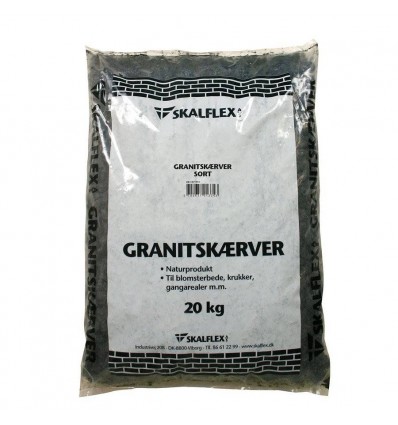 Skalflex granitskærver 20 kg - SORT