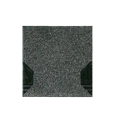 Isola tagfod/rygningsplade Sort ca.33x33cm